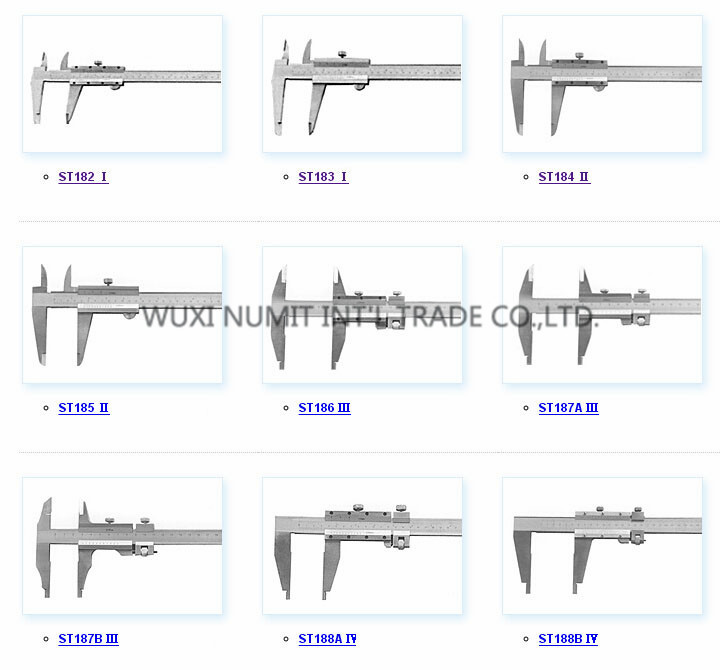 ST181 Long jaw vernier calipers,level measurement instruments,stainless steel caliper